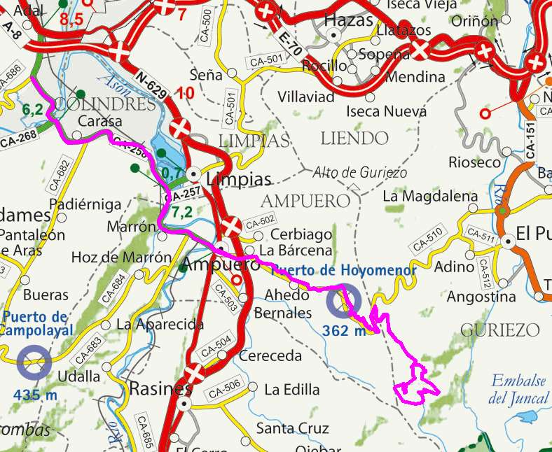 mapa ruta 31