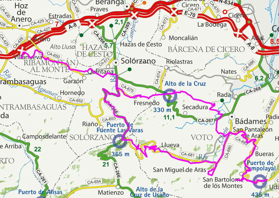 mapa ruta 32