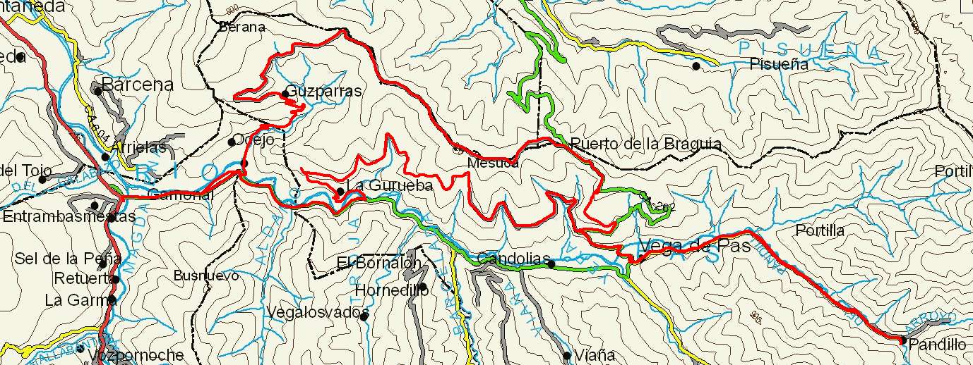 mapa ruta 58