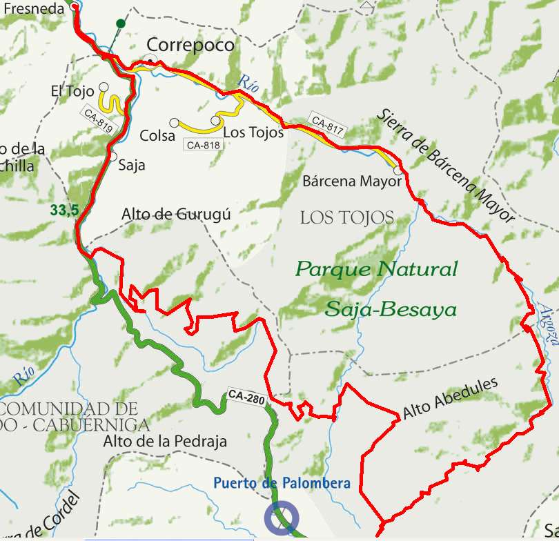 Mapa ruta 16