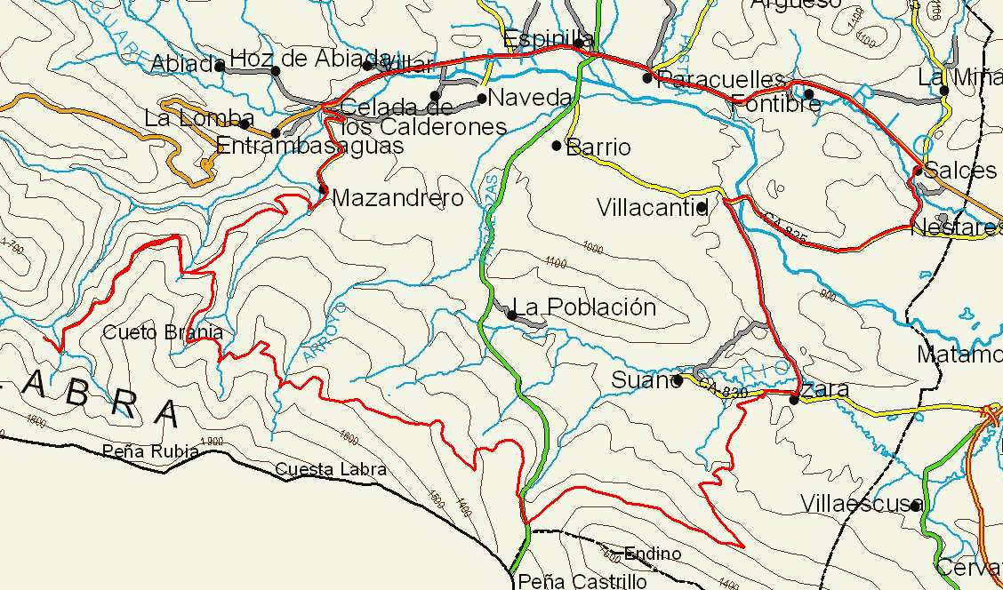mapa ruta 43